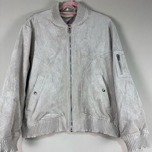 BLANKNYC FAUX SUEDE BOMBER SIZE LARGE NWT